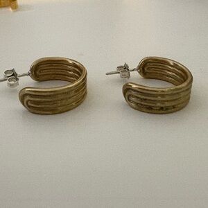 Vintage brass earrings